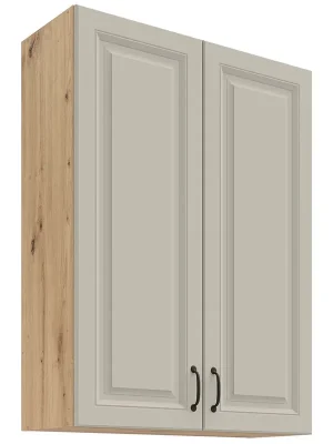 STILO ac horní skříňka 80 G-108 2F s policemi 80 cm EXTRA VYSOKÁ artisan/světle šedá Jen Po Omezenou Doba