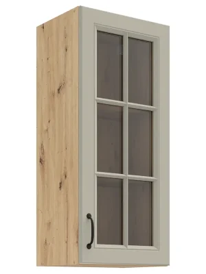 STILO ac horní skříňka 40 GS-90 1F s policemi 40 cm VYSOKÁ UNI dvířka artisan/světle šedá Super Cena
