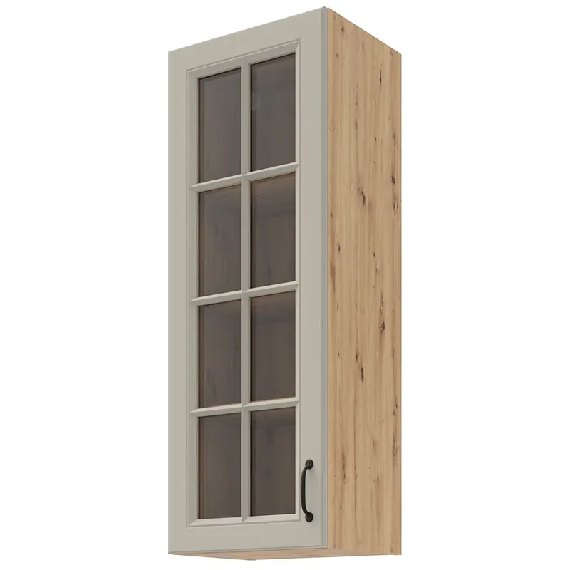 Koupit Online STILO ac horní skříňka 40 GS-108 1F s policemi 40 cm EXTRA VYSOKÁ UNI dvířka artisan/světle šedá