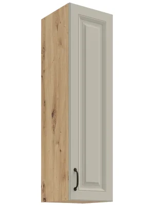 STILO ac horní skříňka 30 G-108 1F s policemi 30 cm EXTRA VYSOKÁ UNI dvířka artisan/světle šedá Horká Nabídka