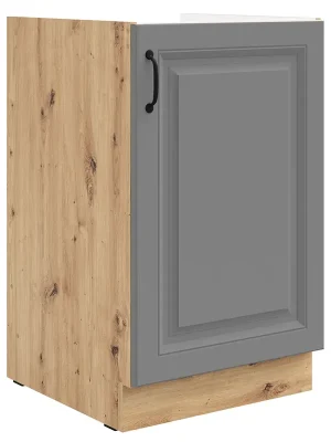 Značkový STILO ad dolní skříňka 50 ZL 1F dřezová 50 cm UNI dvířka artisan/šedá