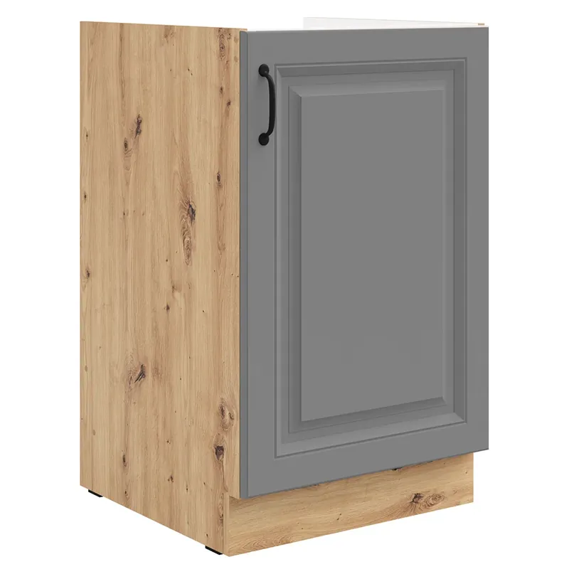 Značkový STILO ad dolní skříňka 50 ZL 1F dřezová 50 cm UNI dvířka artisan/šedá