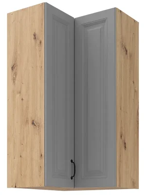 STILO ad horní skříňka 60x60 GN-108 2F (90°) rohová s policemi 60x60 cm EXTRA VYSOKÁ artisan/šedá Aktuální