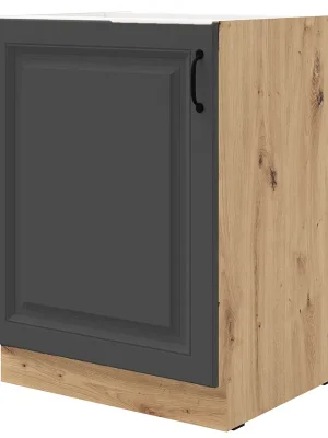 STILO gr dolní skříňka 60 D 1F s policí 60 cm UNI dvířka artisan/grafit Autentický