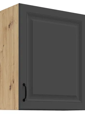 STILO gr horní skříňka 60 G-72 1F s policemi 60 cm UNI dvířka artisan/grafit Autentický