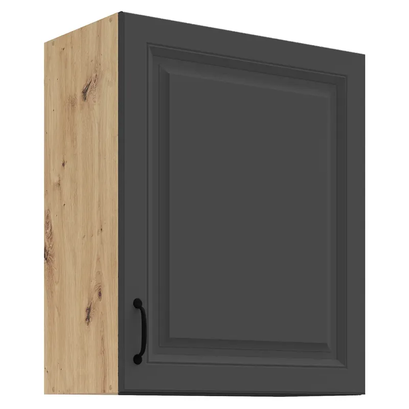 STILO gr horní skříňka 60 G-72 1F s policemi 60 cm UNI dvířka artisan/grafit Autentický