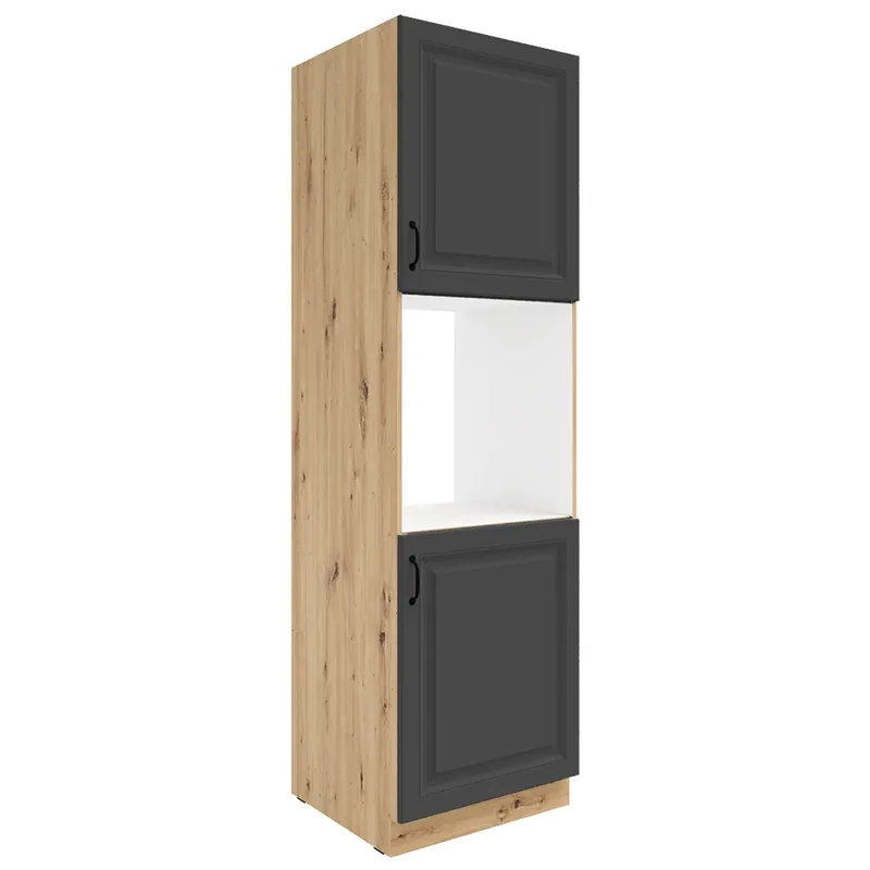STILO gr vysoká skříňka 60 DP-210 2F na vestavnou troubu 60 cm UNI dvířka artisan/grafit Horká Nabídka