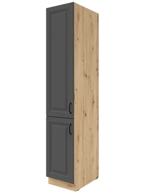 Speciální Cena STILO gr vysoká skříňka 40 DK-210 2F potravinová s policemi 40 cm UNI dvířka artisan/grafit