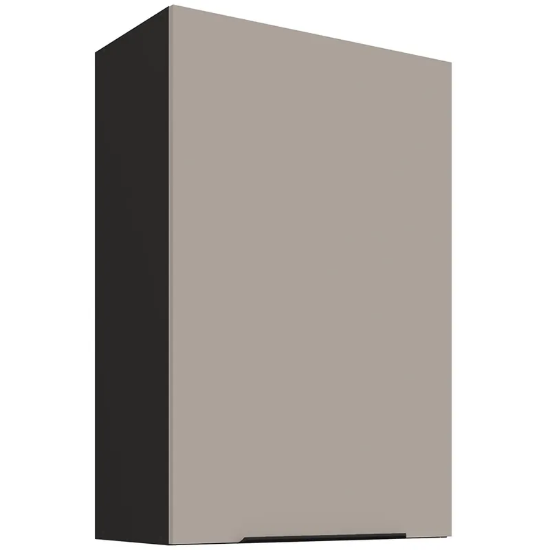 Akční Cena ARIA cb horní skříňka 60 G-90 1F policová 60 cm VYSOKÁ ANTI FINGERPRINT povrch černá/béžová