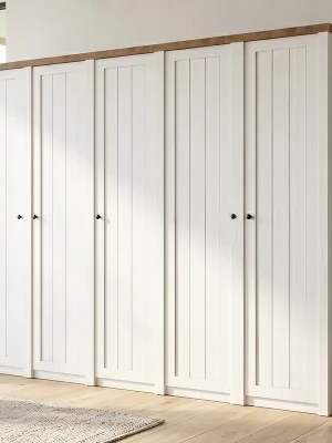 Tovární Cena PROVENCE a šatní skříň 5x S1D 250 cm s policemi andersen/lefkas