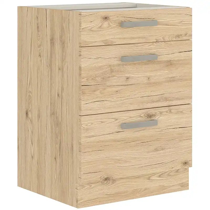 Top Prodej BORDEAUX bb dolní skříňka 60 D 3S zásuvková 60 cm dub bordeaux