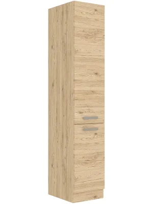 Sezónní Sleva BORDEAUX bb vysoká skříňka 40 DK-210 2F potravinová s policemi 40 cm dub bordeaux