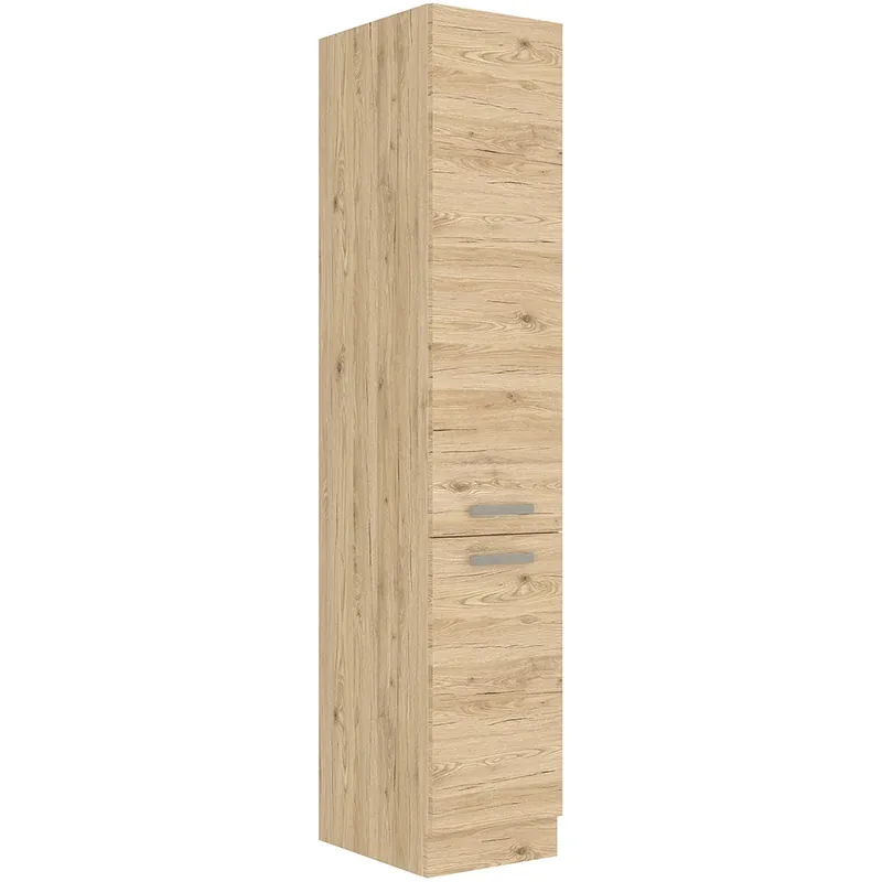 Sezónní Sleva BORDEAUX bb vysoká skříňka 40 DK-210 2F potravinová s policemi 40 cm dub bordeaux