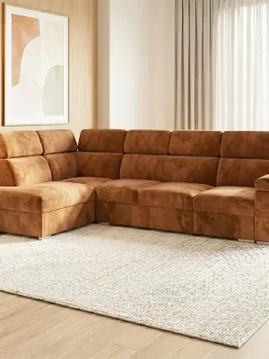 Vysoce Kvalitní Sedací souprava BASTON 200x320 cm rozkládací + úložný prostor VÝBĚR TKANIN