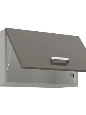 Tovární Cena GREY gr horní skříňka 60 GU-36 1F výklopná 60 cm světle šedá/tmavě šedá lesk