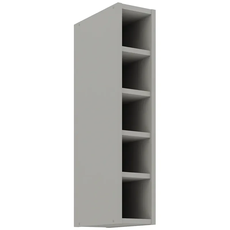 GREY gr horní regál 15 G-72 OTW s policemi 15 cm světle šedá Jen Po Omezenou Doba