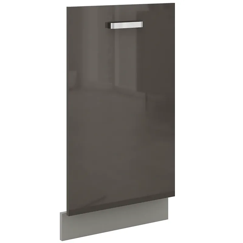 Sezónní Sleva GREY gr dvířka na vestavnou myčku ZM 71,3x44,6 cm světle šedá/tmavě šedá lesk