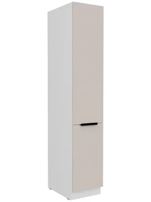 Sezónní Sleva COMO vysoká skříňka 40 DK-210 2F potravinová s policemi 40 cm bílá/kašmír