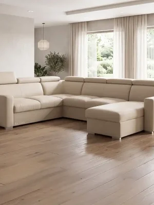 Sedací souprava PEDRO U 250x315x170 rozkládací + 2x úložný prostor VÝBĚR TKANIN Objednat Nyní