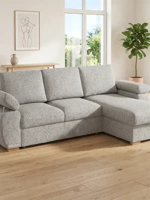 Super Cena Sedací souprava ASTAN 260x155 cm rozkládací + úložný prostor VÝBĚR TKANIN