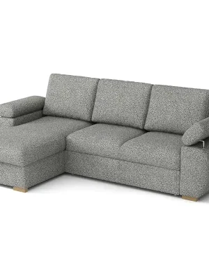 Akce Sedací souprava ASTAN 155x260 cm rozkládací + úložný prostor VÝBĚR TKANIN