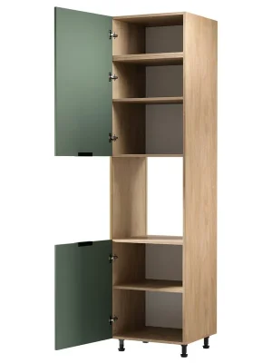 Akce SORENTO pg vysoká skříňka D60PWN na vestavnou troubu 60 cm LEVÁ puccini/zelená