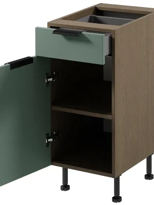 SORENTO bg dolní skříňka D40S1 s dvířky a zásuvkou 40 cm LEVÁ baltic/zelená Pouze Dnes