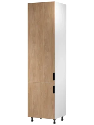 Super Cena SORENTO bp vysoká skříňka D60ZLN na vestavnou lednici 60 cm LEVÁ bílá/puccini
