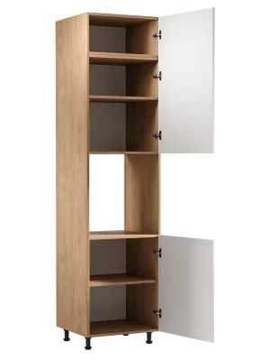 SORENTO pb vysoká skříňka D60PWN na vestavnou troubu 60 cm PRAVÁ puccini/bílá Ihned K Objednání