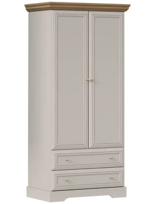 Akce KORA k šatní skříň KS1 88 cm kašmír/dub mavelia