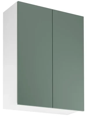 SORENTO jv horní skříňka G80 policová 80 cm bílá/zelená Expresní Doručení