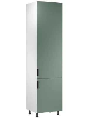 Super Cena SORENTO jv vysoká skříňka D60RWN potravinová s policemi 60 cm PRAVÁ bílá/zelená