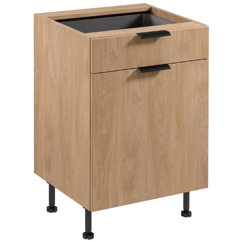 Výprodej SORENTO pp dolní skříňka D60S1 se zásuvkou a příborníkem 60 cm LEVÁ puccini