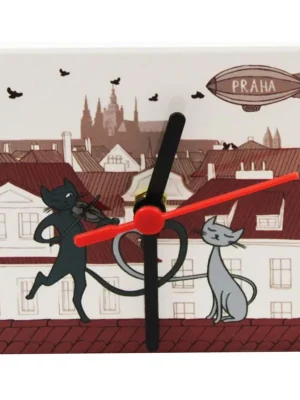 Hodiny Prague cat GiftyCity Kup Teď