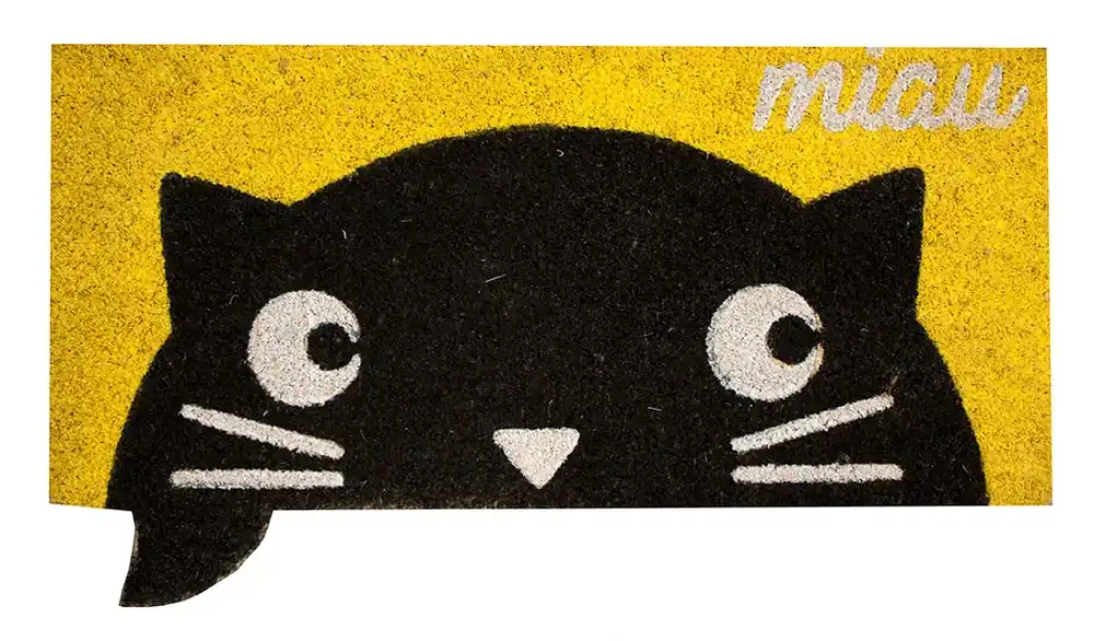 Autentický Rohožka Miau žlutá Home Elements
