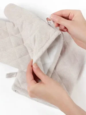 Aktuální Kuchyňská chňapka, světlá režná Dreamy Linens