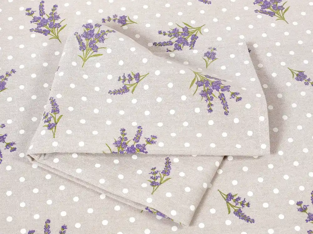Kuchyňská utěrka, Levandule s puntíky Dreamy Linens Koupit Online