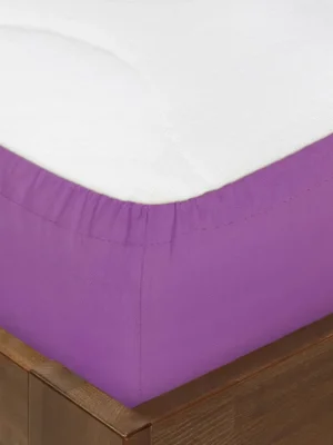 Prostěradlo bavlněné, fialové Dreamy Linens Nakupujte Hned