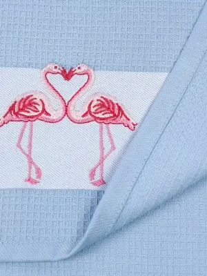 Zlevněný Kuchyňská utěrka, modrá Plameňáci Dreamy Linens