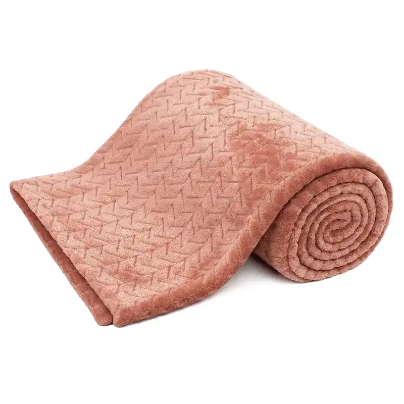 Levný Mikroflanelová deka, Rustic pudrová ARÔME HOME