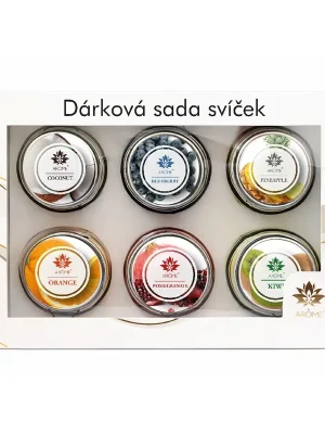 Omezená Nabídka Dárková sada vonných svíček Fruit ARÔME