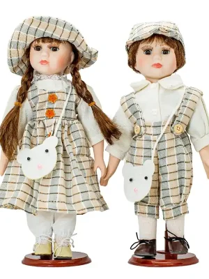 Porcelánová panenka 30 cm, 2 ks Jen Po Omezenou Doba