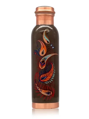 Sleva Měděná láhev s květinovým vzorem, 950 ml ARÔME HOME