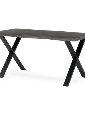 Must-Have Jídelní stůl 160x90cm, mdf, šedý dub, HT-F4316 GREY - Barva Šedá eup349684euv1