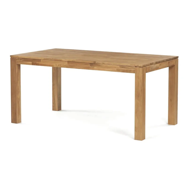 Vrácení Zdarma Jídelní stůl 160x90x75, masiv dub bílý, povrchová úprava olejem, nohy 8x8 cm