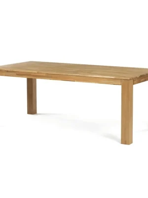 Must-Have Jídelní stůl 200x100x75, masiv dub bílý, povrchová úprava olejem, nohy 10x10 cm