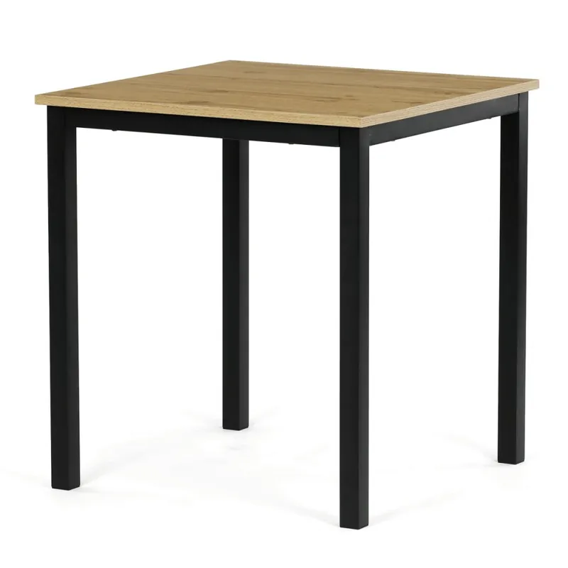 Nejlepší Cena Jídelní stůl 70x70cm, melamin, dub, GDT-201 OAK - Barva (vyberte) hnědá - Barva (vyberte) hnědá eup349725euv1