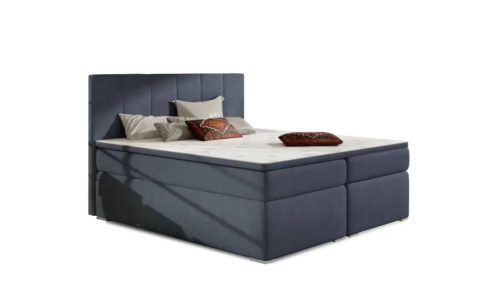 Kontinentální postel Boxspring MARIO modrá - Vyberte rozměry 180 x 200 cm Koupit Online