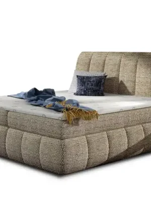 Kontinentální postel Boxspring RAVIOLI cappucino - Vyberte rozměry 140 x 200 cm Nová Kolekce