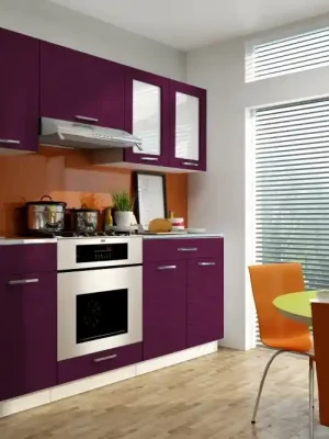 Must-Have Kuchyňská linka DIAMOND 220 fialová - Vyberte rozměry 220 cm